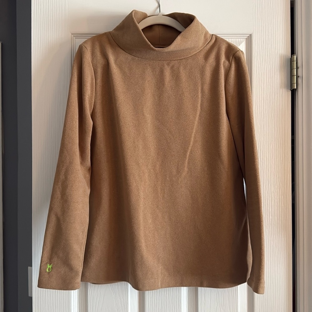 Dudley Stephens Park Slope Turtleneck, Carmel, EUC, size L